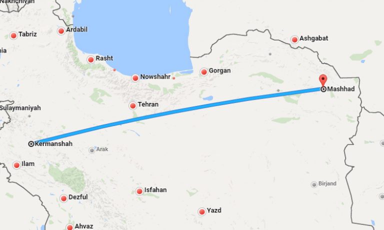 بلیط چارتر کرمانشاه مشهد