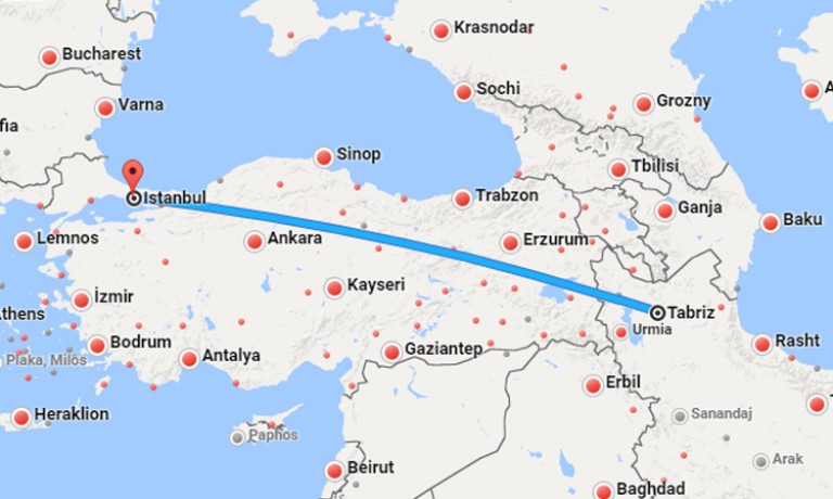 بلیط چارتر تبریز استانبول