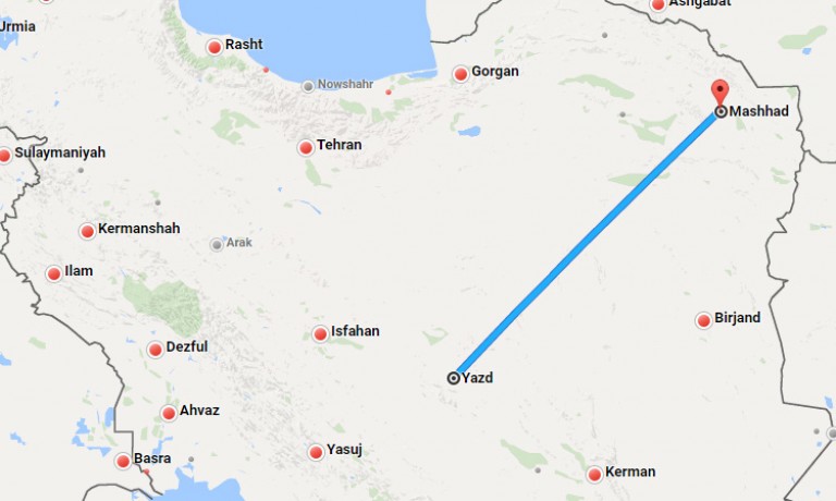 بلیط چارتر یزد مشهد