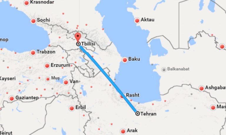 بلیط چارتر تهران تفلیس