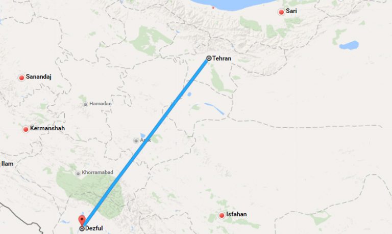 بلیط چارتر تهران دزفول