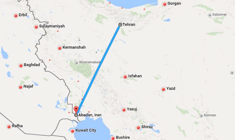 بلیط چارتر تهران آبادان