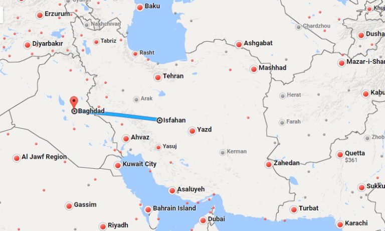 بلیط چارتر اصفهان بغداد
