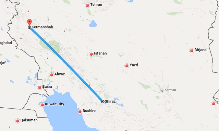 بلیط چارتر شیراز کرمانشاه