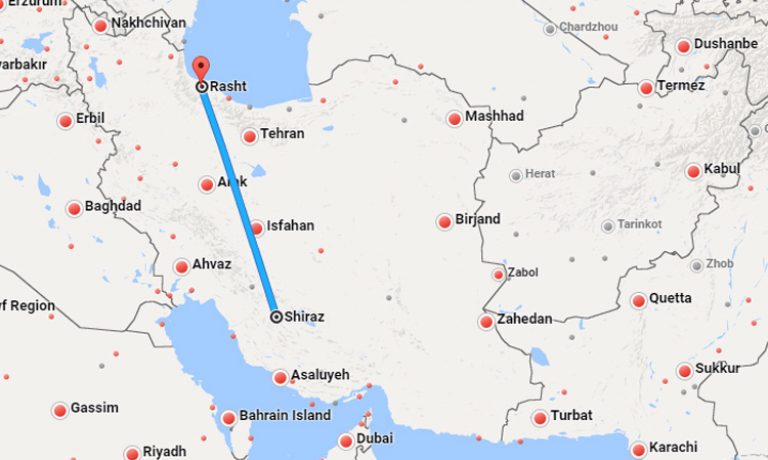 بلیط چارتر شیراز رشت