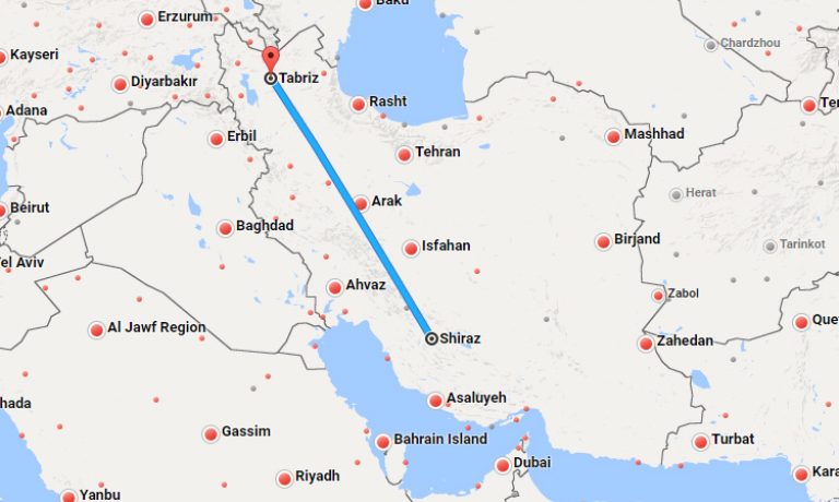 بلیط چارتر شیراز تبریز