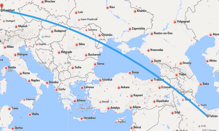 بلیط چارتر تهران فرانکفورت
