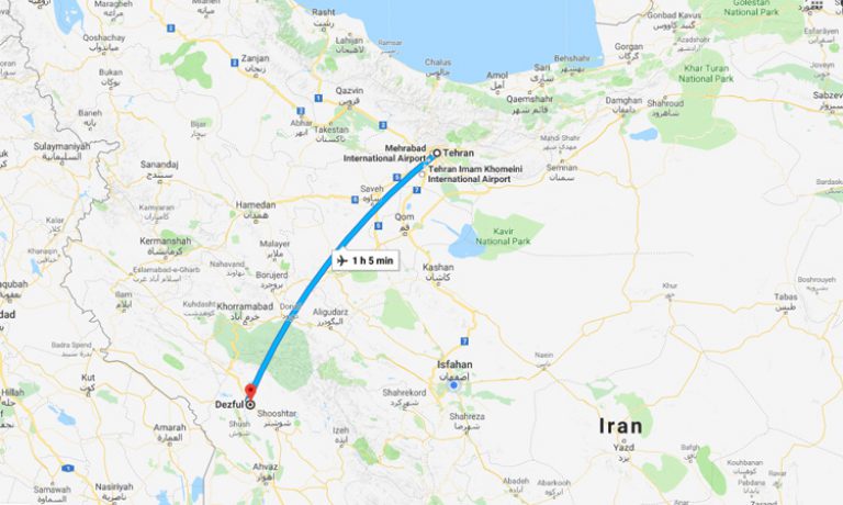 بلیط چارتر تهران دزفول
